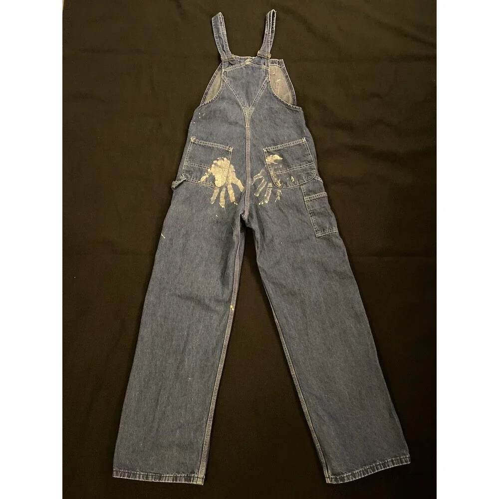 CARHARTT Carpenter Overalls Denim Jeans Bib Men’s 30X32 Jumpsuit Y2K Vintage